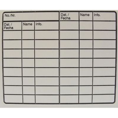 Etykieta do zapisów, 50 szt.