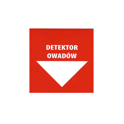 Naklejka na ścianę DETEKTOR OWADÓW, 1 szt.